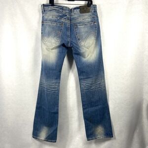 Rivet De Cru Jeans Men's 34x34 Blue Straight Distressed Stretch Denim MINT